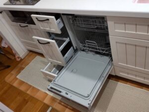 千葉キッチン取付け隊　フロントオープン食洗機の工事　施工後